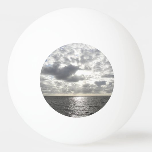 Sonne scheint durch Wolken Tischtennisball (Vorderseite)