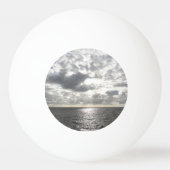 Sonne scheint durch Wolken Tischtennisball (Rückseite)