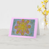 Sonne scheint notecard karte (Gelbe Blume)