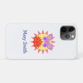 Sonne, Schmetterling und Blume Case-Mate iPhone Hülle (Rückseite (Horizontal))
