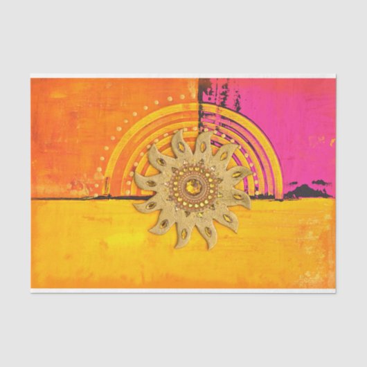 Sonne Seidenpapier (Vorderseite)