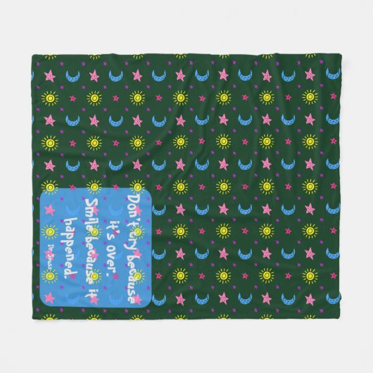 Sonne, Starts und Mond Fleece Blanket (Vorderseite (Horizontal))