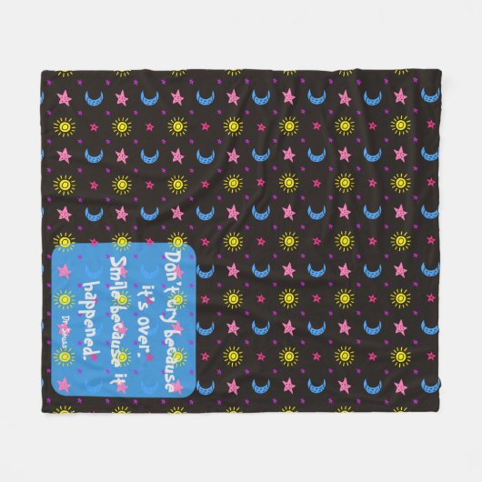 Sonne, Starts und Mond Fleece Blanket (Vorderseite (Horizontal))