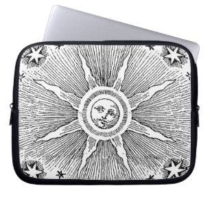 Sonne Sterne Antike Nacht Himmel Mittelalter Zodia Laptopschutzhülle