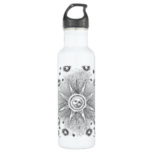 Sonne Sterne Antike Nacht Himmel Mittelalter Zodia Trinkflasche