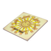 Sonne Sterne Fliese (Seite)