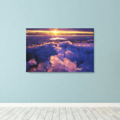 Sonne strahlt auf Eis Leinwanddruck (Insitu (Holzboden))