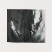 Sonne strahlt auf majestätischen Bergen Wandteppich (Vorderseite (Horizontal))