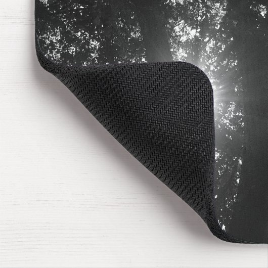 Sonne strahlt durch Bäume Mousepad (Ecke)