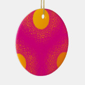 Sonne strahlt violette Lichter Keramik Ornament (Rechts)