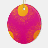 Sonne strahlt violette Lichter Keramik Ornament (Links)