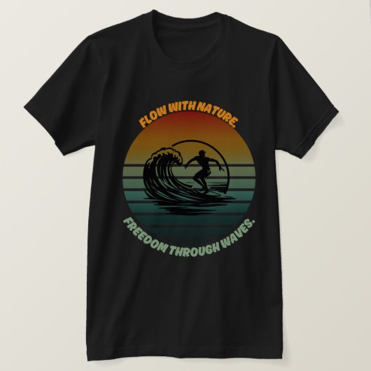 "Sonne, Surf und Soul" 🌊 T-Shirt (Design vorne)