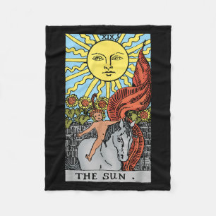 Sonne Tarot Karte Rider Waite Fleecedecke