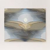 SONNE ÜBER DEN ABSTRAKTEN HÜGELN PUZZLE (Horizontal)