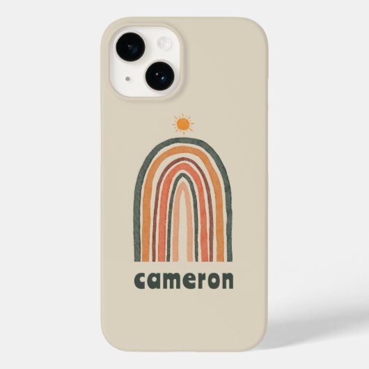 Sonne über einem Regenbogen Case-Mate iPhone Hülle (Rückseite)