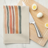 Sonne über einem Regenbogen Geschirrtuch (Viertel Falte)