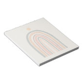 Sonne über einem Regenbogen Notizblock (angewinkelt)