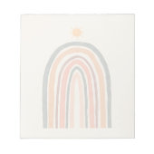 Sonne über einem Regenbogen Notizblock (Vorderseite)