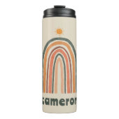 Sonne über einem Regenbogen Thermosbecher (Vorderseite)