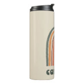 Sonne über einem Regenbogen Thermosbecher (Nach links gedreht)