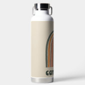 Sonne über einem Regenbogen Trinkflasche (Vorderseite)