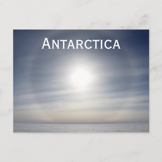 Sonne über Frozen Landschaft, Siple Dome, Antarkti Postkarte (Vorderseite)