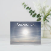Sonne über Frozen Landschaft, Siple Dome, Antarkti Postkarte (Stehend Vorderseite)