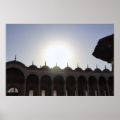Sonne über Kairo Moschee Poster (Vorne)