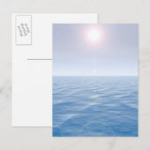 Sonne über Meer Postkarte (Vorne/Hinten)
