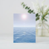 Sonne über Meer Postkarte (Stehend Vorderseite)