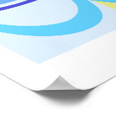 Sonne über Wasser Abstrakt Poster (Ecke)