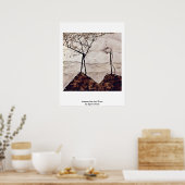 Sonne und Bäume von Egon Schiele Poster (Küche)