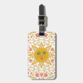 Sonne und blühende Weinberge Gepäckanhänger (Vorderseite vertikal)