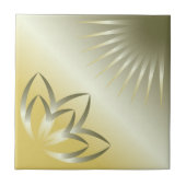 Sonne und Blume Fliese (Vorderseite)