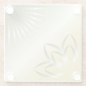 Sonne und Blume Glasuntersetzer (Rückseite)