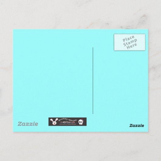 Sonne und Blume Postkarte (Rückseite)