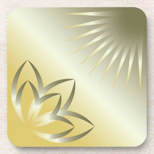 Sonne und Blume Untersetzer (Vorderseite)