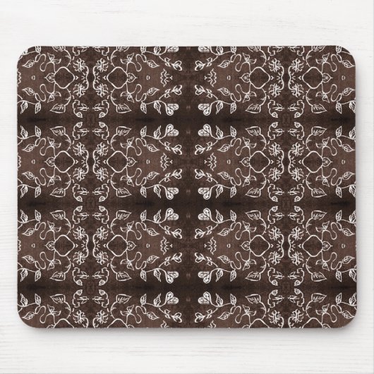 Sonne und Blumen Muster Mousepad (Vorne)