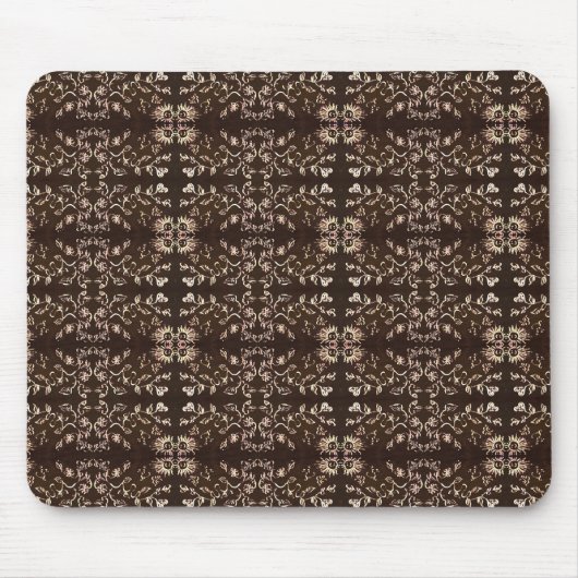 Sonne und Blumen Muster Mousepad (Vorne)