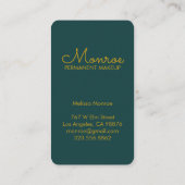 Sonne und Blumen Reben Elegantes Illustriertes Boh Visitenkarte (Rückseite)