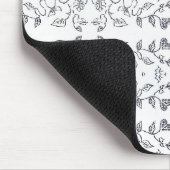 Sonne- und Blumenmuster Mousepad (Ecke)