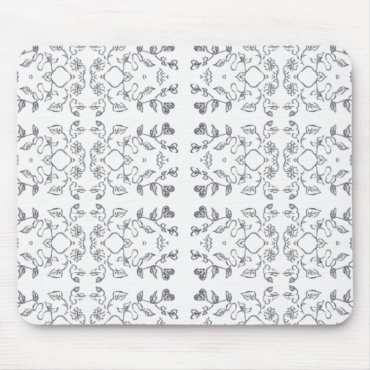 Sonne- und Blumenmuster Mousepad (Vorne)