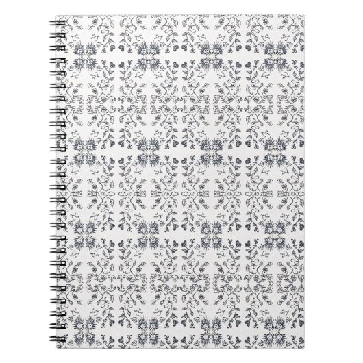 Sonne- und Blumenmuster Notizblock (Vorderseite)