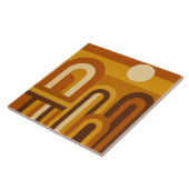 Sonne und Bögen Mid Century Modern Geometrisches D Fliese (Seite)