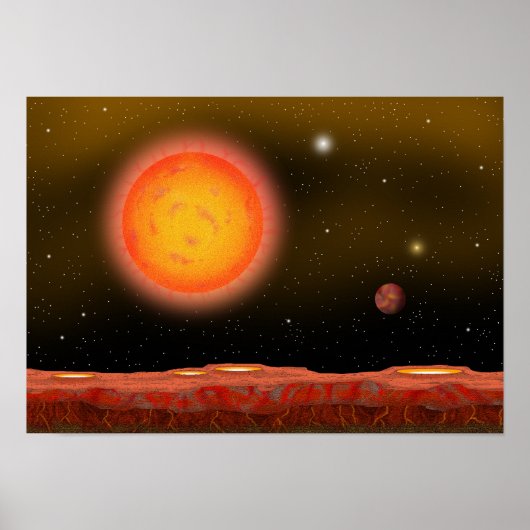 Sonne und das versengende Land. Poster (Vorne)
