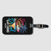 Sonne und ein Getränk in meiner Hand Beach Cruise Gepäckanhänger (Vorderseite (Horizontal))