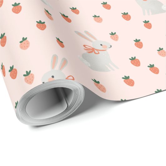 Sonne und Erdbeere Geschenkpapier (Rolleneckpunkt)