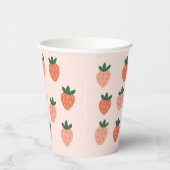 Sonne und Erdbeere Pappbecher (Rechts)