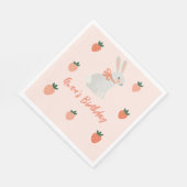 Sonne und Erdbeere Serviette (Ecke)