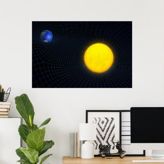 Sonne und Erde Gravity Poster (Heimbüro)
